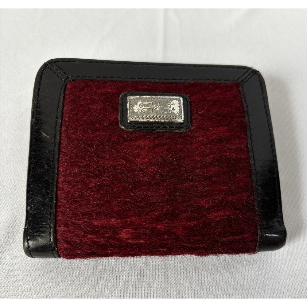Brighton Wine Pony Horse Hair & Leather Wallet Rodeo Western Cowgirl
